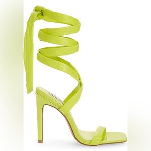 Lime Green Steve Madden Women's Uplift Heeled Sandal